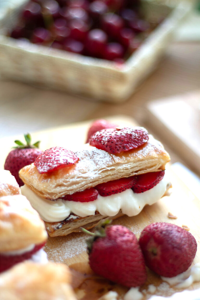 Easy Strawberry Cream Puff Pastries (Bakery-Style at Home)